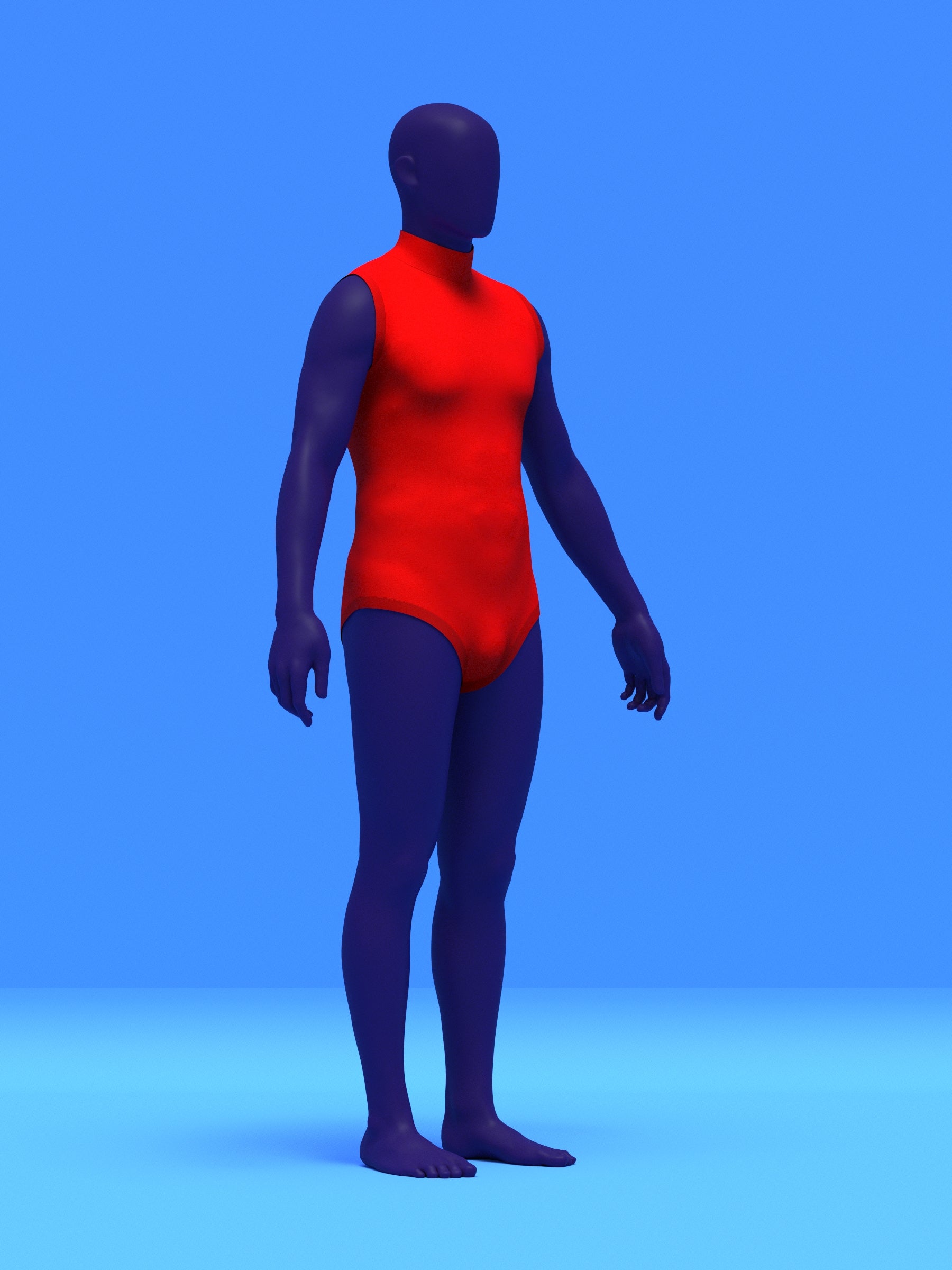 Men's Sleeveless Leotard Sewing Pattern for Cosplay and Dancewear Stretch Bodysuit Onesie Superhero Suit Costume 