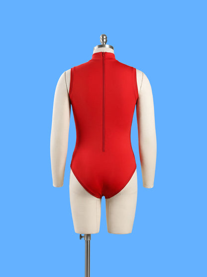 Men's Sleeveless Leotard Sewing Pattern for Cosplay and Dancewear Stretch Bodysuit Onesie Superhero Suit Costume back dressform