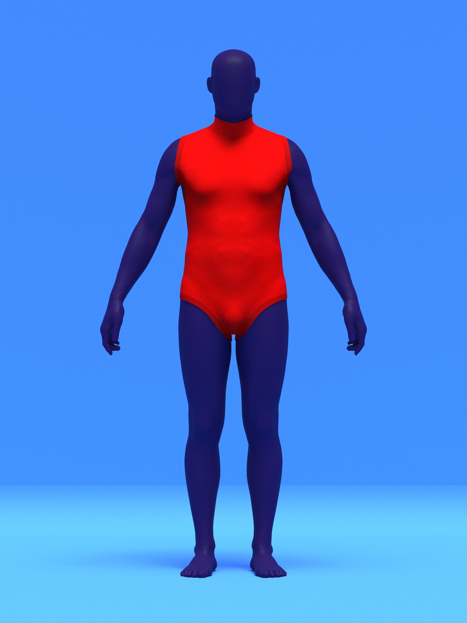 Men's Sleeveless Leotard Sewing Pattern for Cosplay and Dancewear Stretch Bodysuit Onesie Superhero Suit Costume 