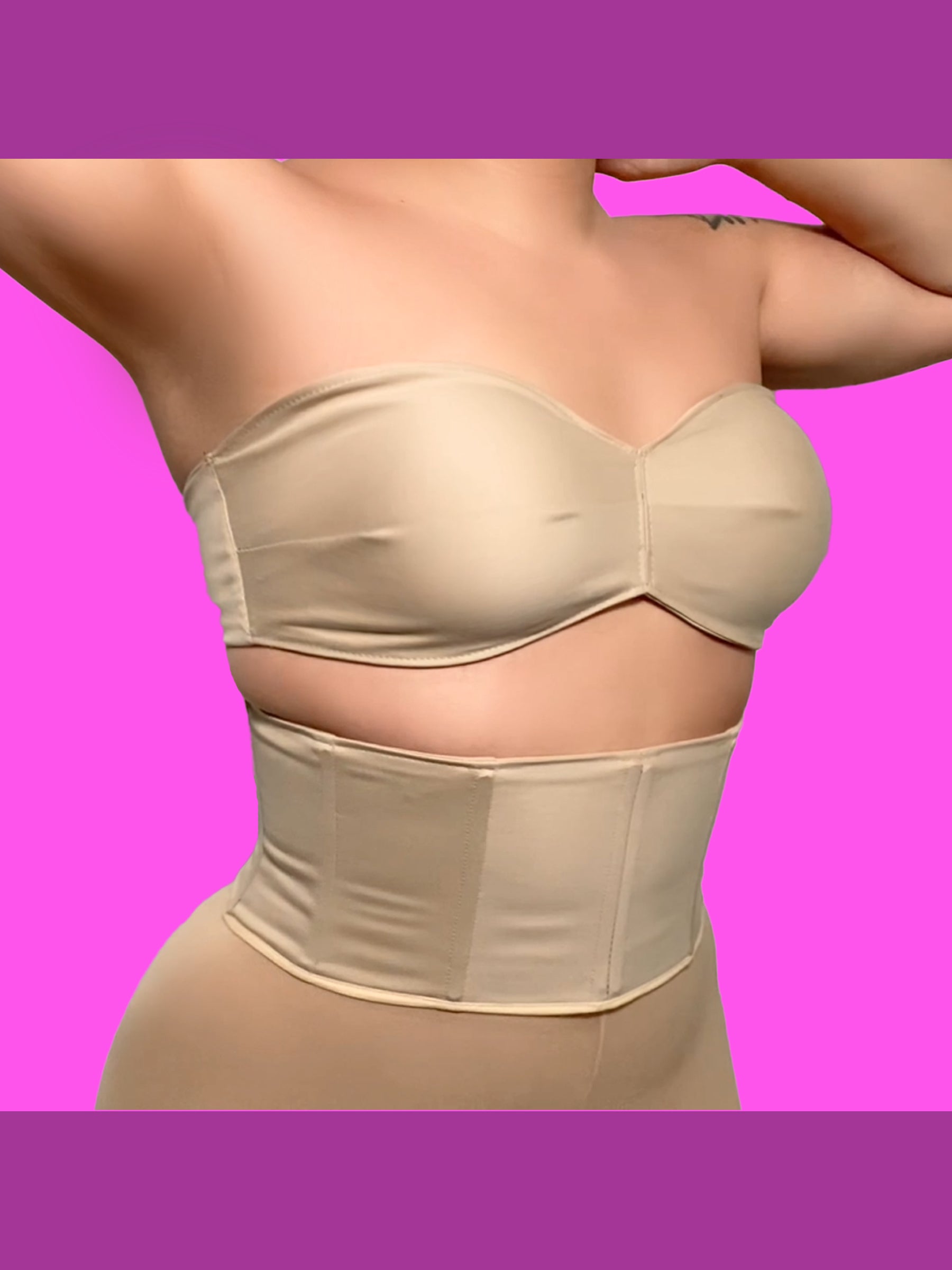 Mini Corset Waist Cincher Sewing Pattern For Drag Queens Body Shaper Katkow Front
