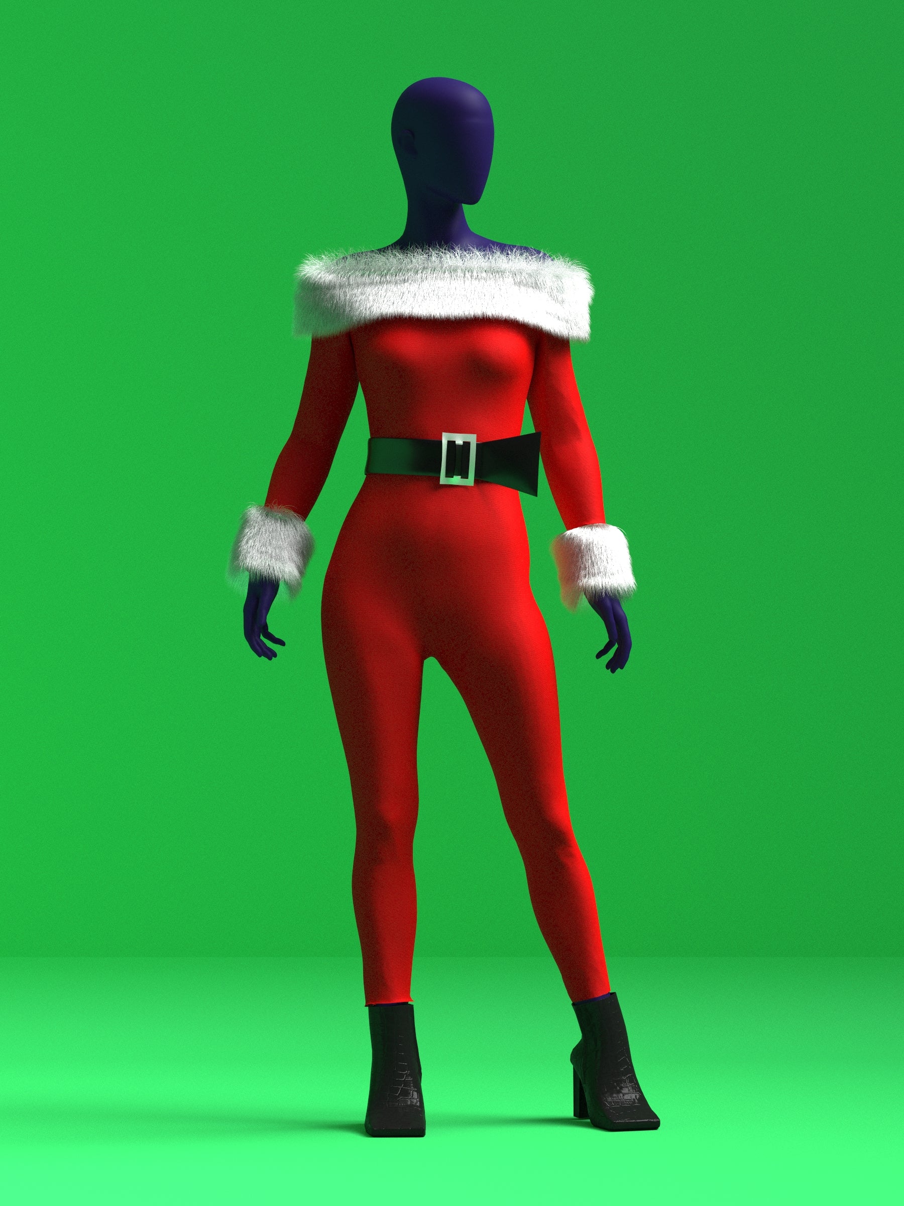 Modified Mrs Claus Catsuit Sewing Pattern (Sizes XS-4X) - PDF Drag Queen Costume Cosplay Womens Standard Outfit Rave DIY Katkow