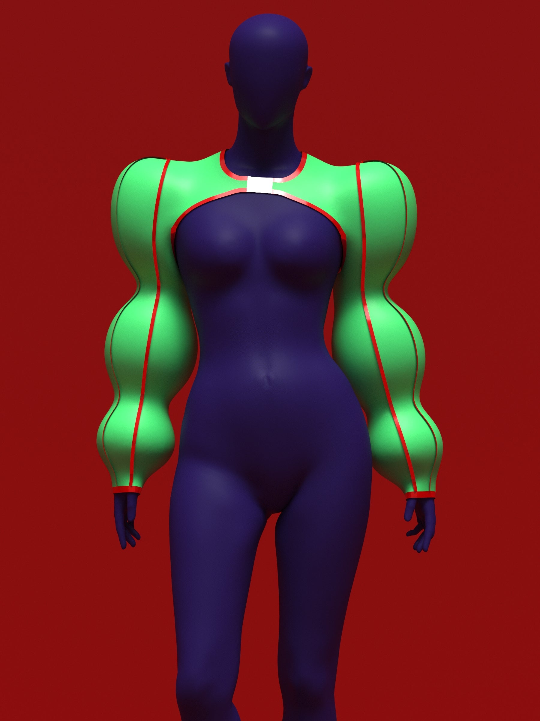 Ornament Ball Sleeve Shrug Sewing Pattern Top for Drag Queens Holiday Festive Outfit Costume Big Sleeves thumb1