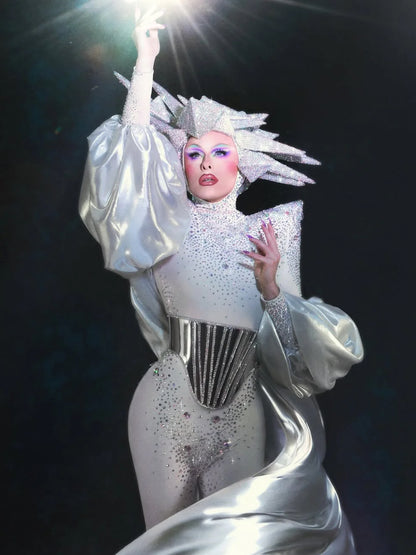 Pointed Shoulder Catsuit Sewing Pattern