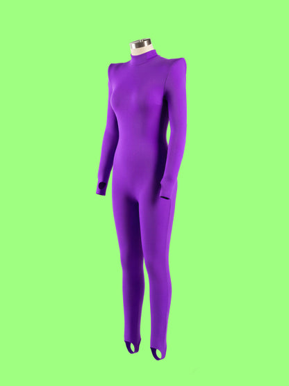 Pointed Shoulder Catsuit Sewing Pattern For Drag Queens Stretch Bodysuit Leotard Dancewear Easy Sew Beginner Pattern by Katkow Side