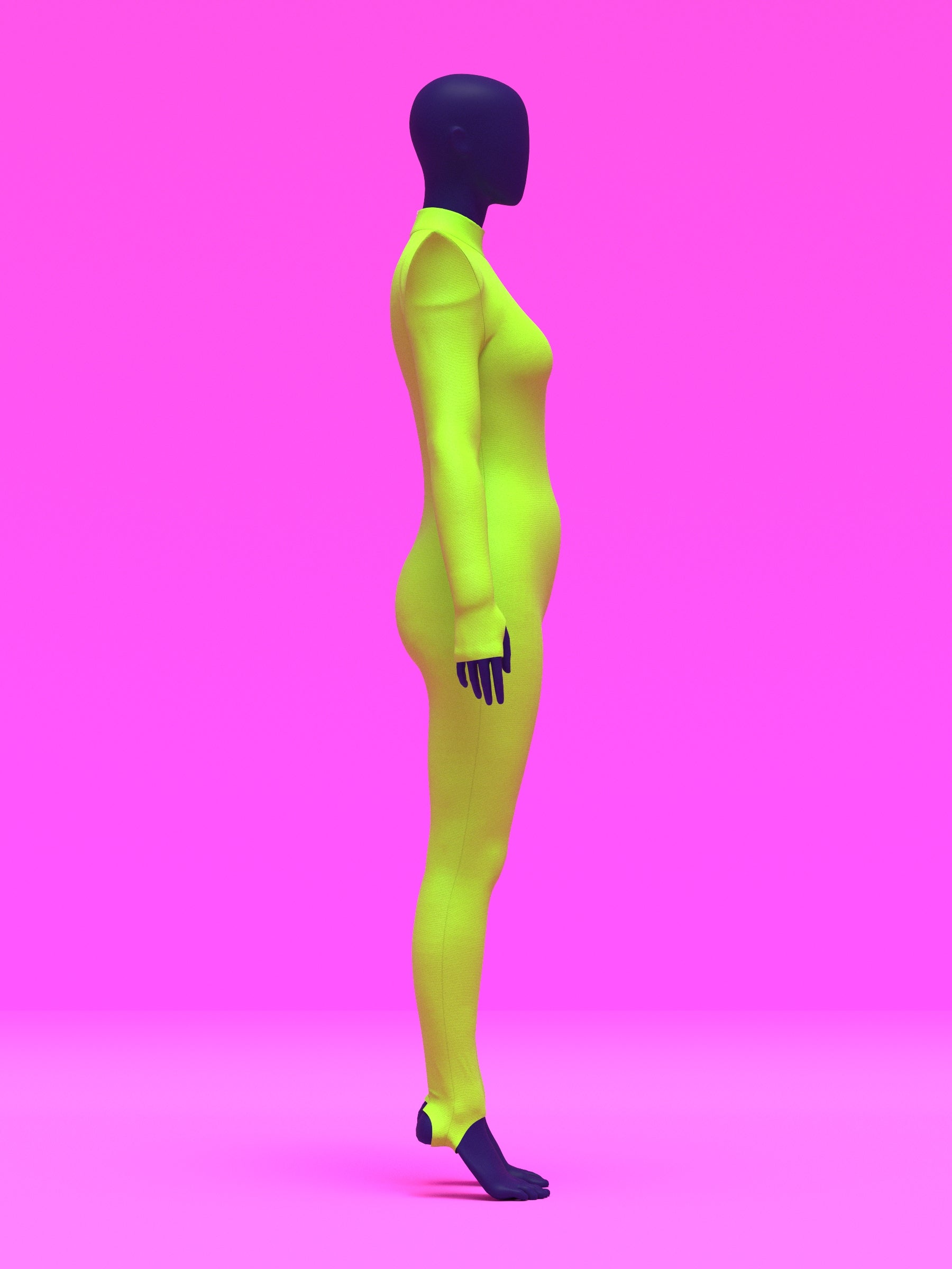 Pointed Shoulder Catsuit Sewing Pattern For Drag Queens Stretch Bodysuit Leotard Dancewear Easy Sew Beginner Pattern by Katkow Side