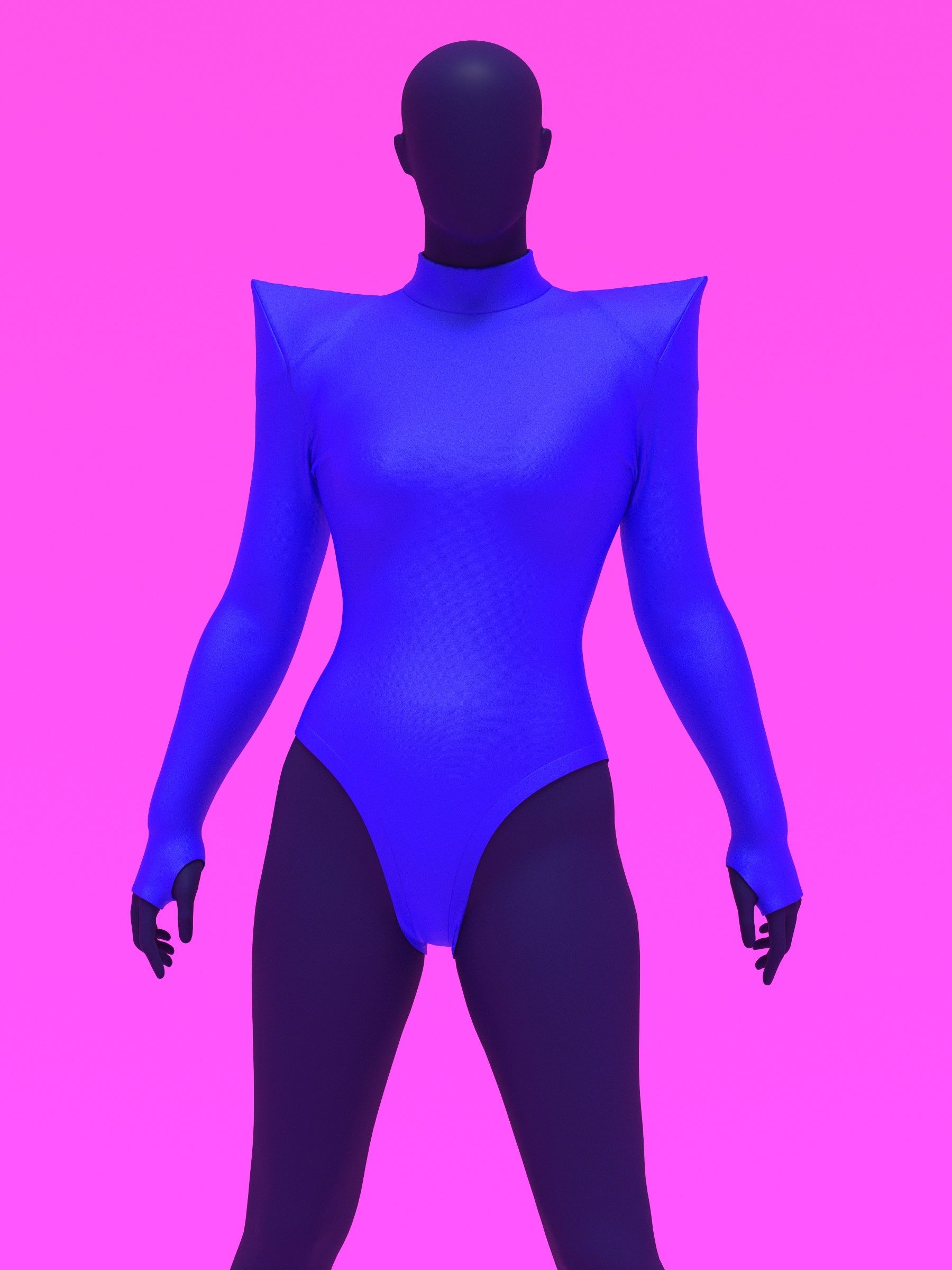 Pointed Shoulder Leotard Sewing Pattern For Drag Queens Cosplay by Katkow Stretch outfit 