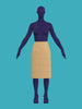 Skirt sloper PDF pattern block for drag queen fashion, non-stretch skirt base for DIY pattern making to create your own custom design in men’s and women’s sizes with hip pad adjustments