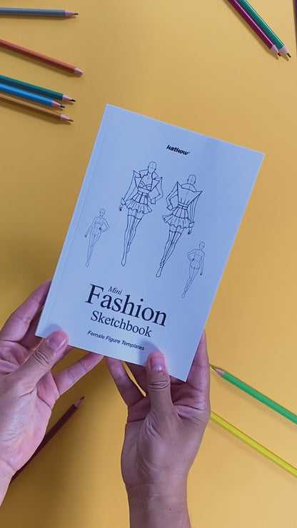 Mini Fashion Sketchbook - Female Figure Templates