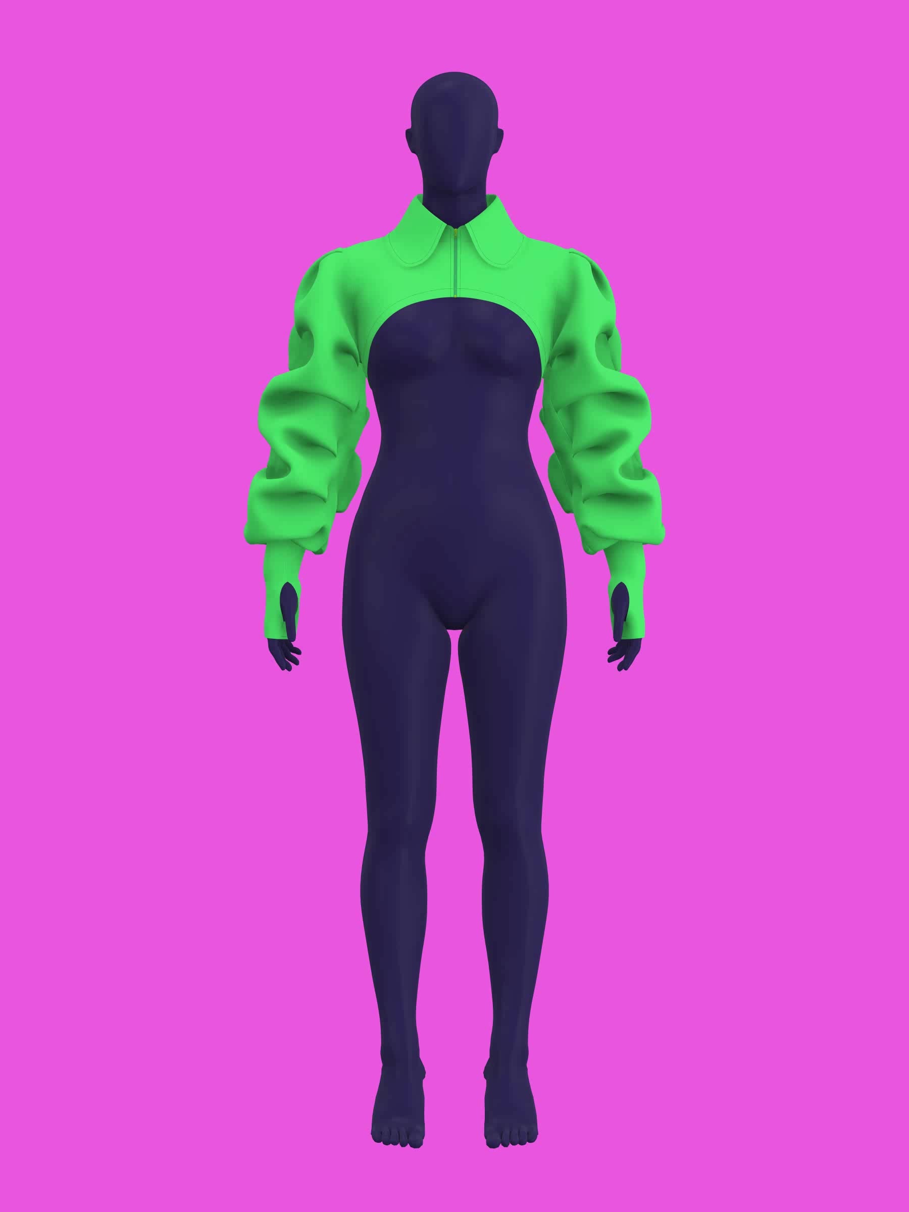 Ruched Sleeve Shrug Sewing Pattern For Drag Queens by Katkow oversized ruffle wrinkle sleeve pattern top accessory video