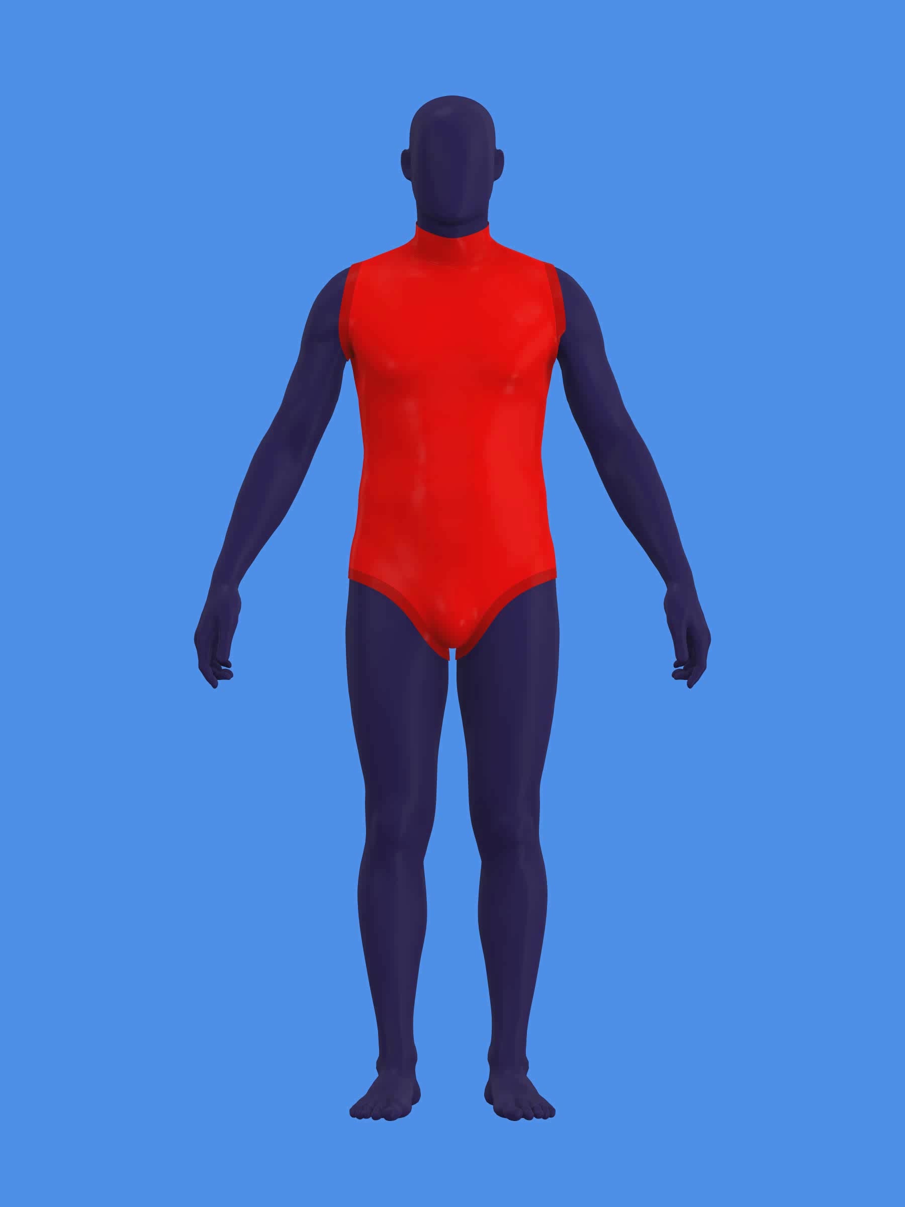 Men's Sleeveless Leotard Sewing Pattern for Cosplay and Dancewear Stretch Bodysuit Onesie Superhero Suit Costume 