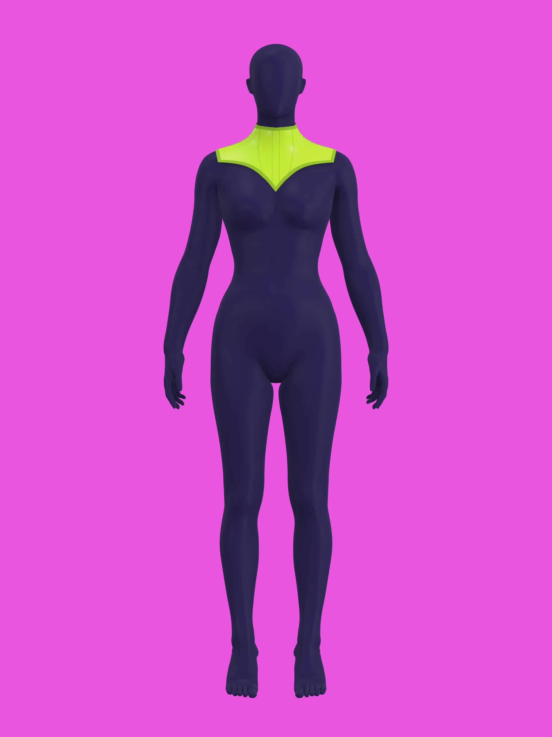 Extended V Pointed Shoulder Corset Harness Sewing Pattern for drag queens fetish goth alternative halloween costume outfit leather by katkow video