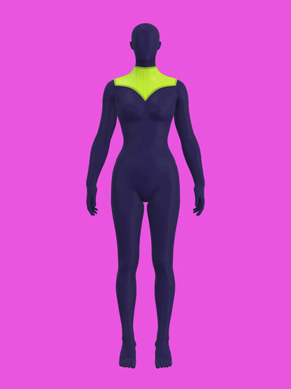 Extended V Pointed Shoulder Corset Harness Sewing Pattern for drag queens fetish goth alternative halloween costume outfit leather by katkow video