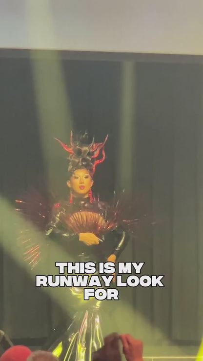 Breast Plate Cut-out Flare Gown Sewing Pattern (XS-4X)