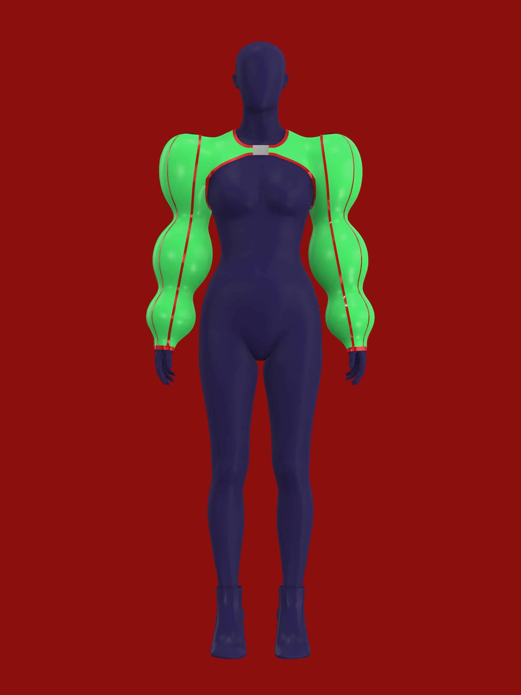 Ornament Ball Sleeve Shrug Sewing Pattern Top for Drag Queens Holiday Festive Outfit Costume Big Sleeves 