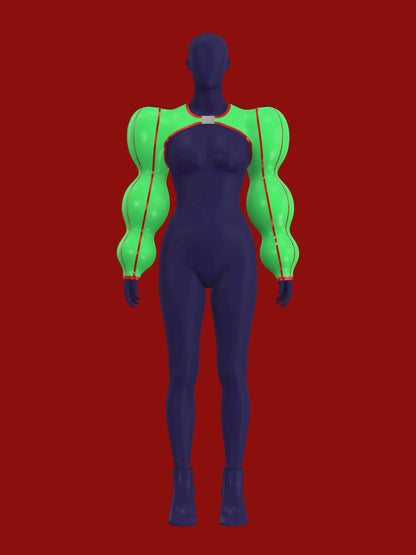 Ornament Ball Sleeve Shrug Sewing Pattern Top for Drag Queens Holiday Festive Outfit Costume Big Sleeves 