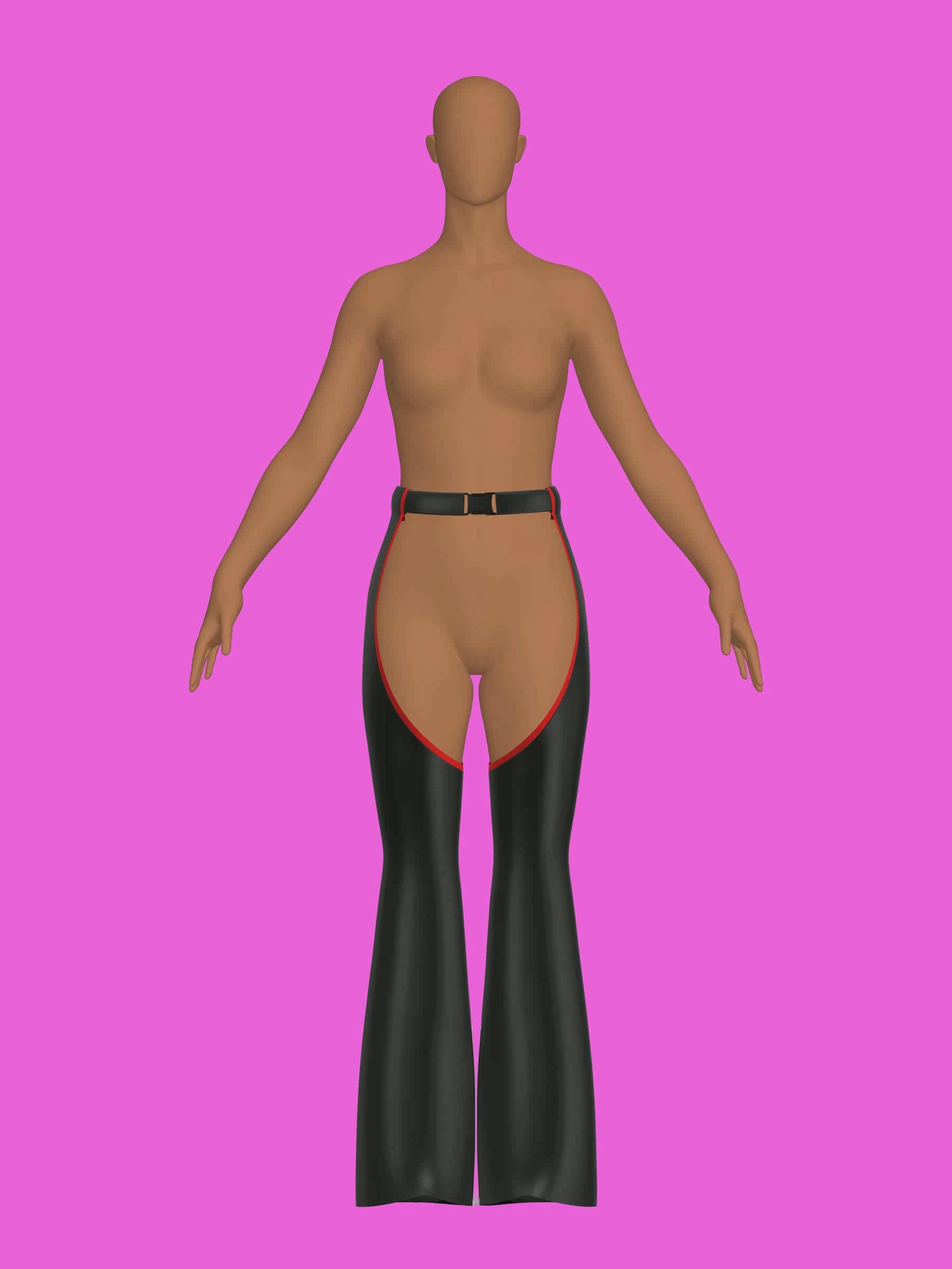 Chaps Sewing Pattern for Drag Queens Bell Bottom Straight Leg by Katkow for Drag Costume Festivals Raves Outfits Western Cosplay