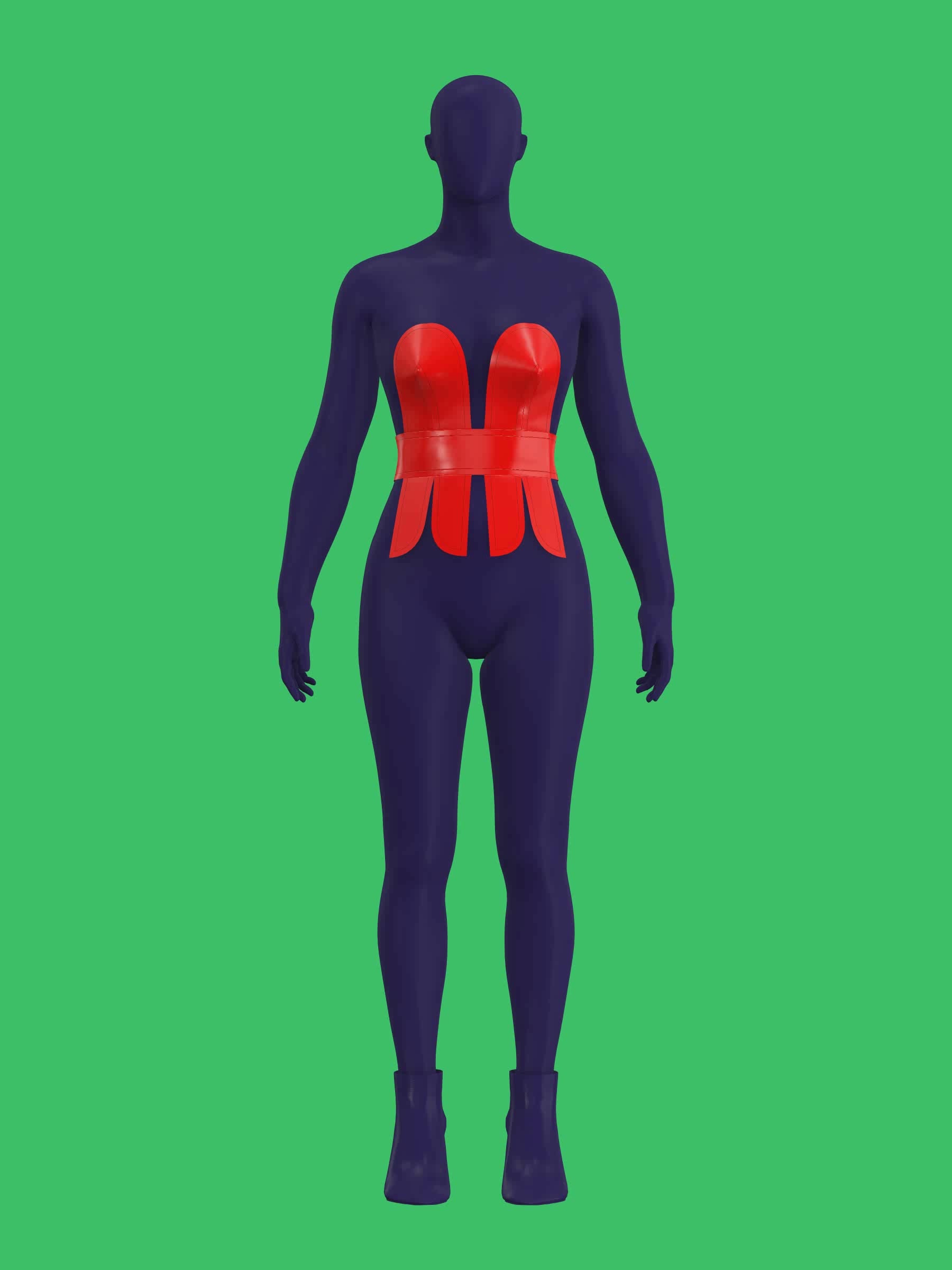 Belted Ribbon Top Sewing Pattern Corset Lace Belt for Drag Queens Sewing Pattern Costume Holiday Front