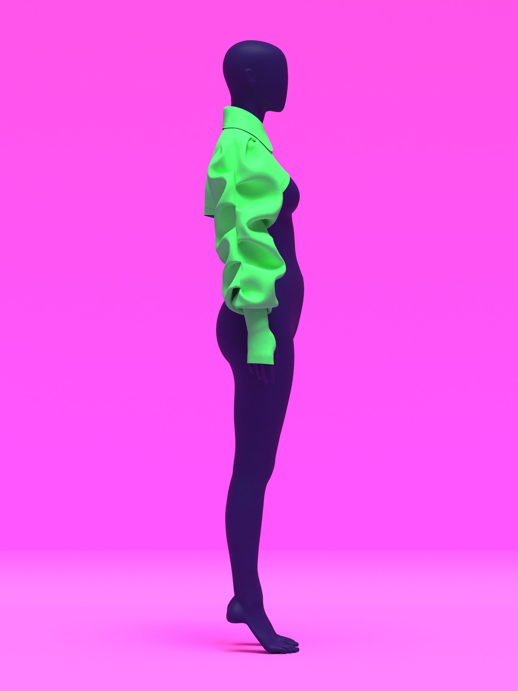 Ruched Sleeve Shrug Sewing Pattern For Drag Queens by Katkow oversized ruffle wrinkle sleeve pattern top accessory 