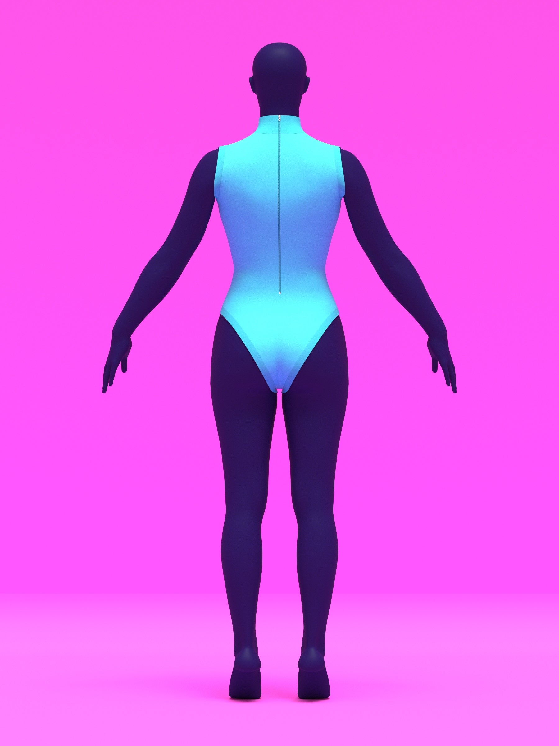 Sleeveless Leotard Sewing Pattern For Drag Queens and Women's Cosplay Stretch Easy Beginner Sewing Dancewear Unitard Bodysuit by Katkow back