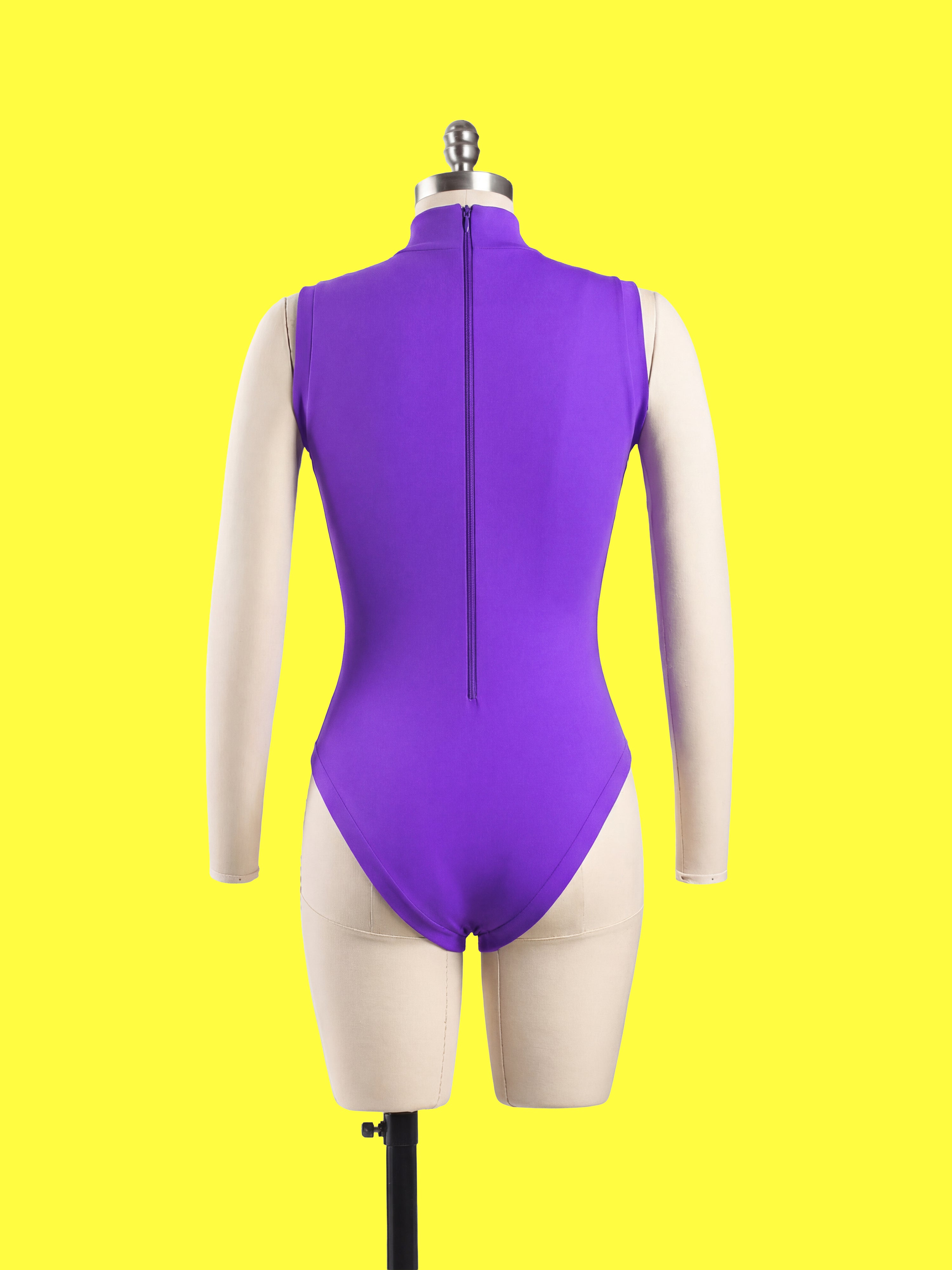 Sleeveless Leotard Sewing Pattern For Drag Queens and Women's Cosplay Stretch Easy Beginner Sewing Dancewear Unitard Bodysuit by Katkow Dressform back