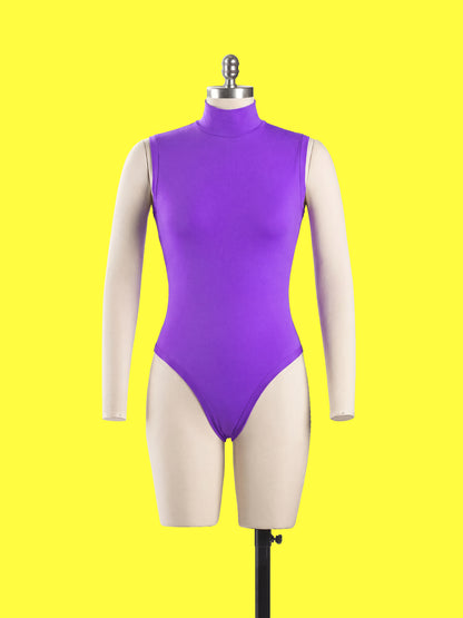 Sleeveless Leotard Sewing Pattern For Drag Queens and Women's Cosplay Stretch Easy Beginner Sewing Dancewear Unitard Bodysuit by Katkow Dressform front