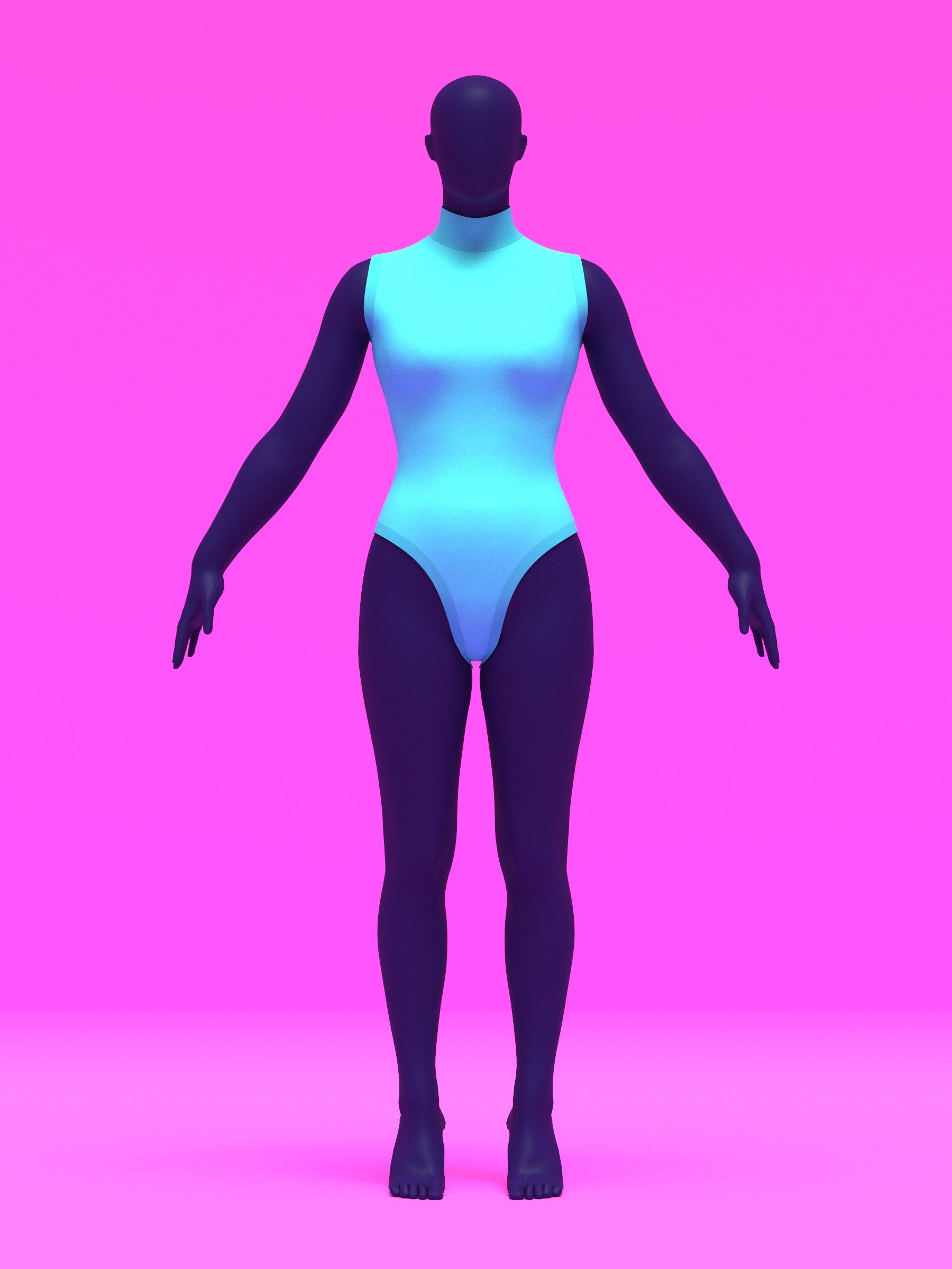 Sleeveless Leotard Sewing Pattern For Drag Queens and Women's Cosplay Stretch Easy Beginner Sewing Dancewear Unitard Bodysuit by Katkow Front