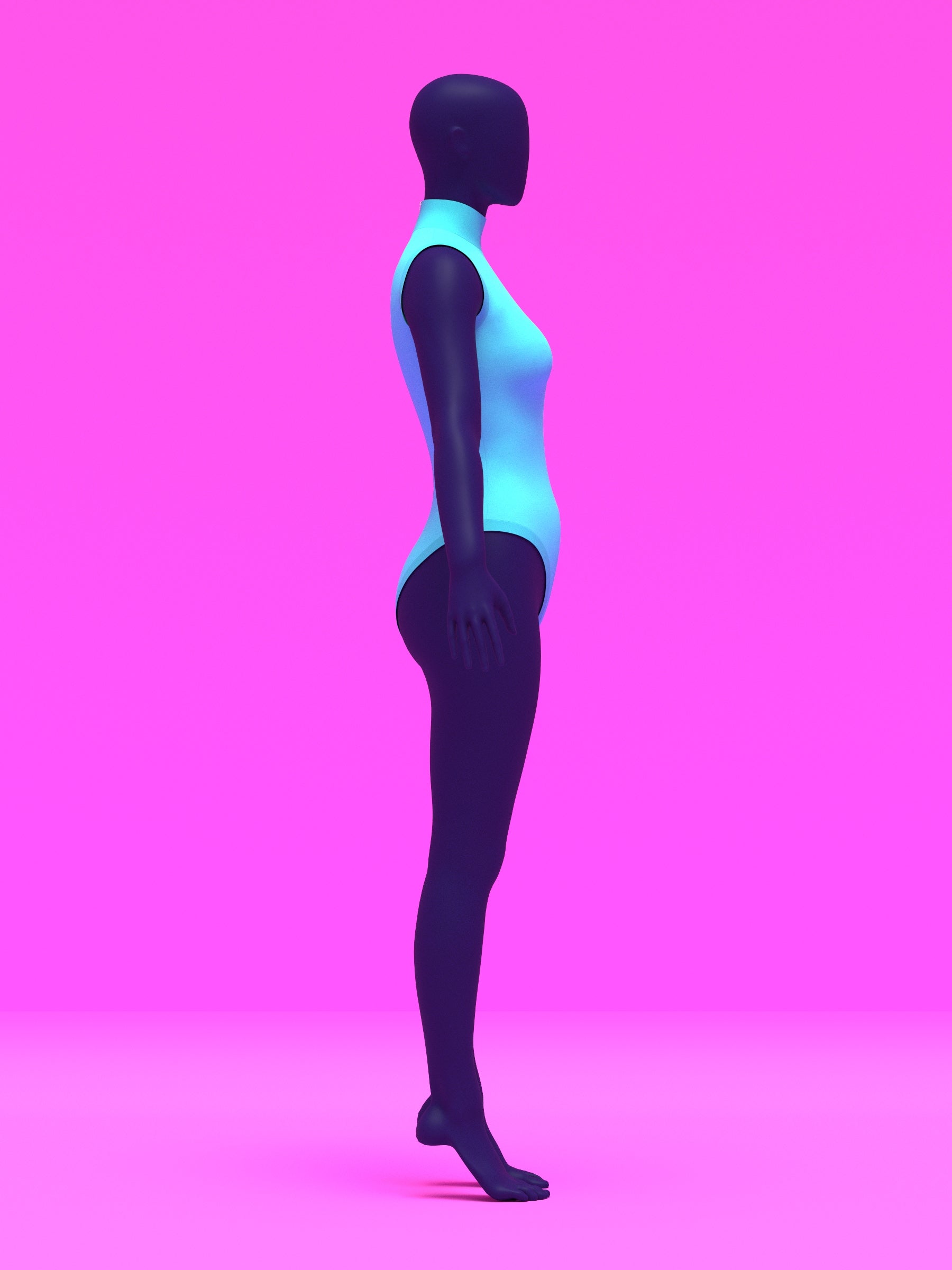 Sleeveless Leotard Sewing Pattern For Drag Queens and Women's Cosplay Stretch Easy Beginner Sewing Dancewear Unitard Bodysuit by Katkow side