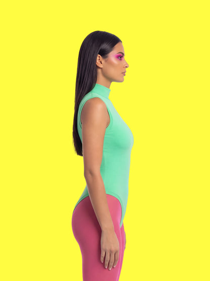 Sleeveless Leotard Sewing Pattern For Women's Cosplay Stretch Easy Beginner Sewing Dancewear Unitard Bodysuit by Katkow model profile