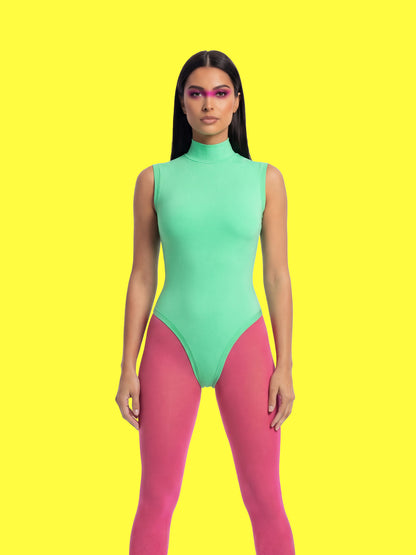 Sleeveless Leotard Sewing Pattern For Women's Cosplay Stretch Easy Beginner Sewing Dancewear Unitard Bodysuit by Katkow model front