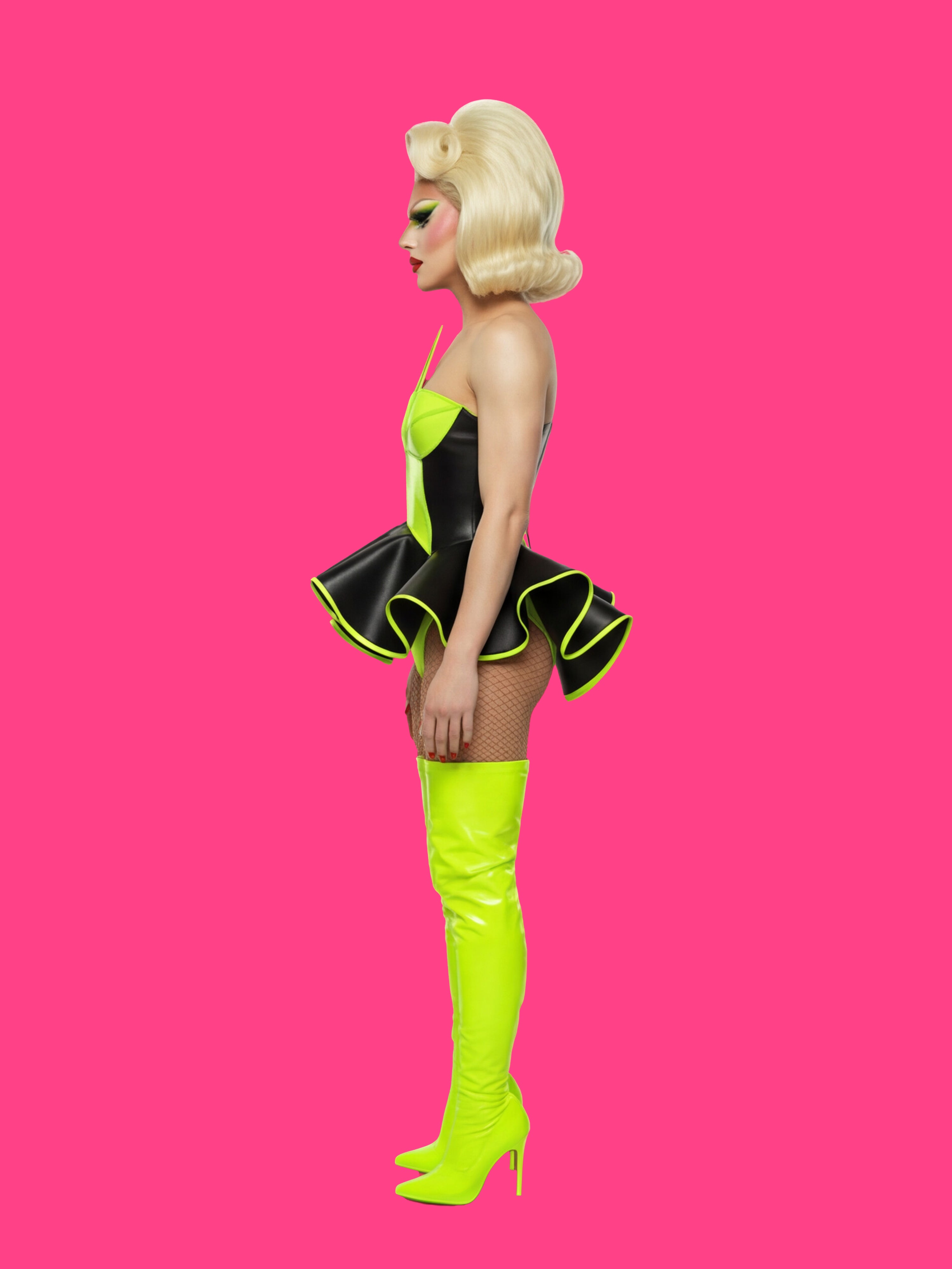 Star Corset Peplum and Thong (Set) Sewing Pattern for Drag Queens Holiday Christmas Costume Outfit Camp by Katkow Festive Side