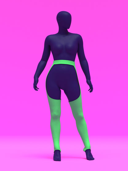 Stretch Chaps Sewing Pattern For Drag Queens Pants Bottoms Beginner Pattern Easy to sew by Katkow 