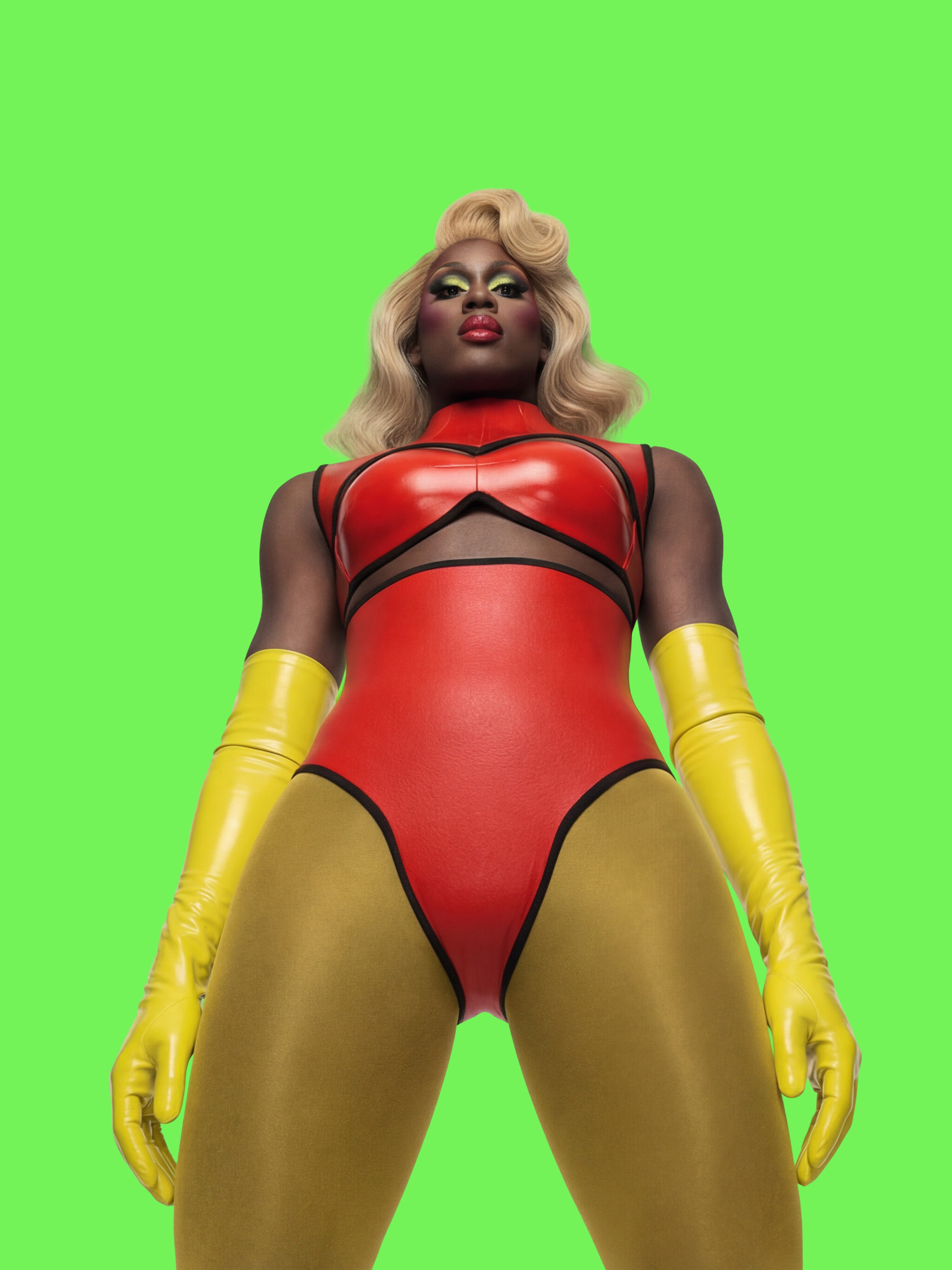 Sweetheart Harness Corset Sewing Pattern for drag queens goth alternative valentines day costume outfit leather by katkow low angle