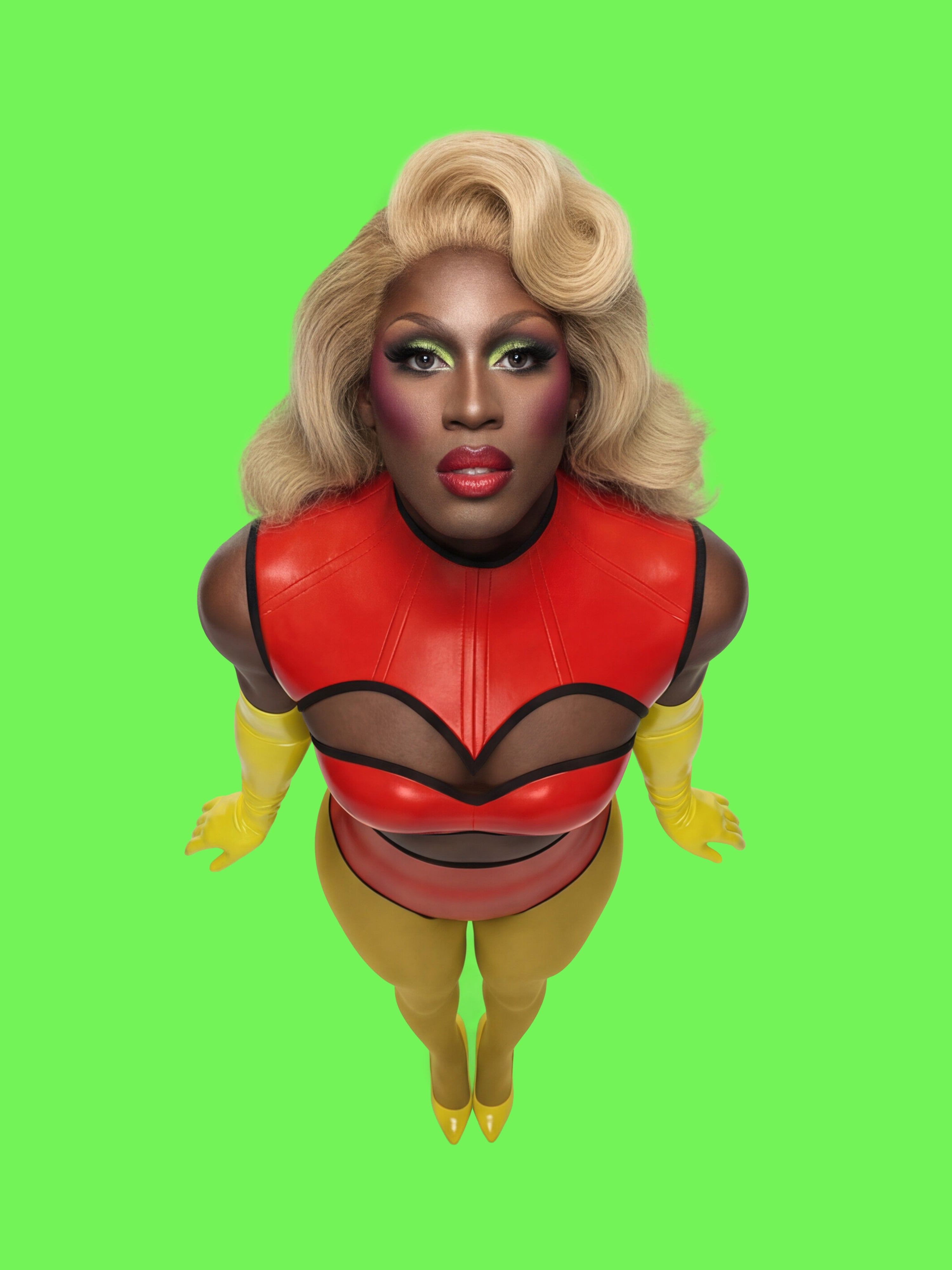 Sweetheart Harness Corset Sewing Pattern for drag queens goth alternative valentines day costume outfit leather by katkow high angle