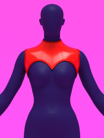 Sweetheart Harness Corset Sewing Pattern for drag queens fetish goth alternative valentines day halloween costume outfit leather by katkow