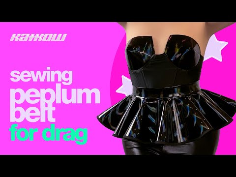 Peplum Belt Skirt Sewing Pattern (Sizes XS-4X) - PDF