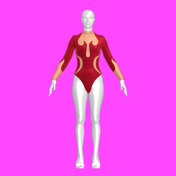 katkow drag queen flame leotard sewing pattern gif