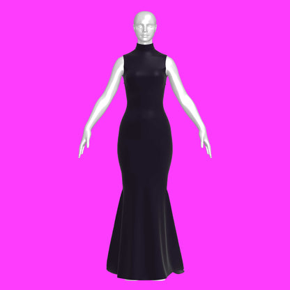 katkow drag queen evening gown sewing pattern front