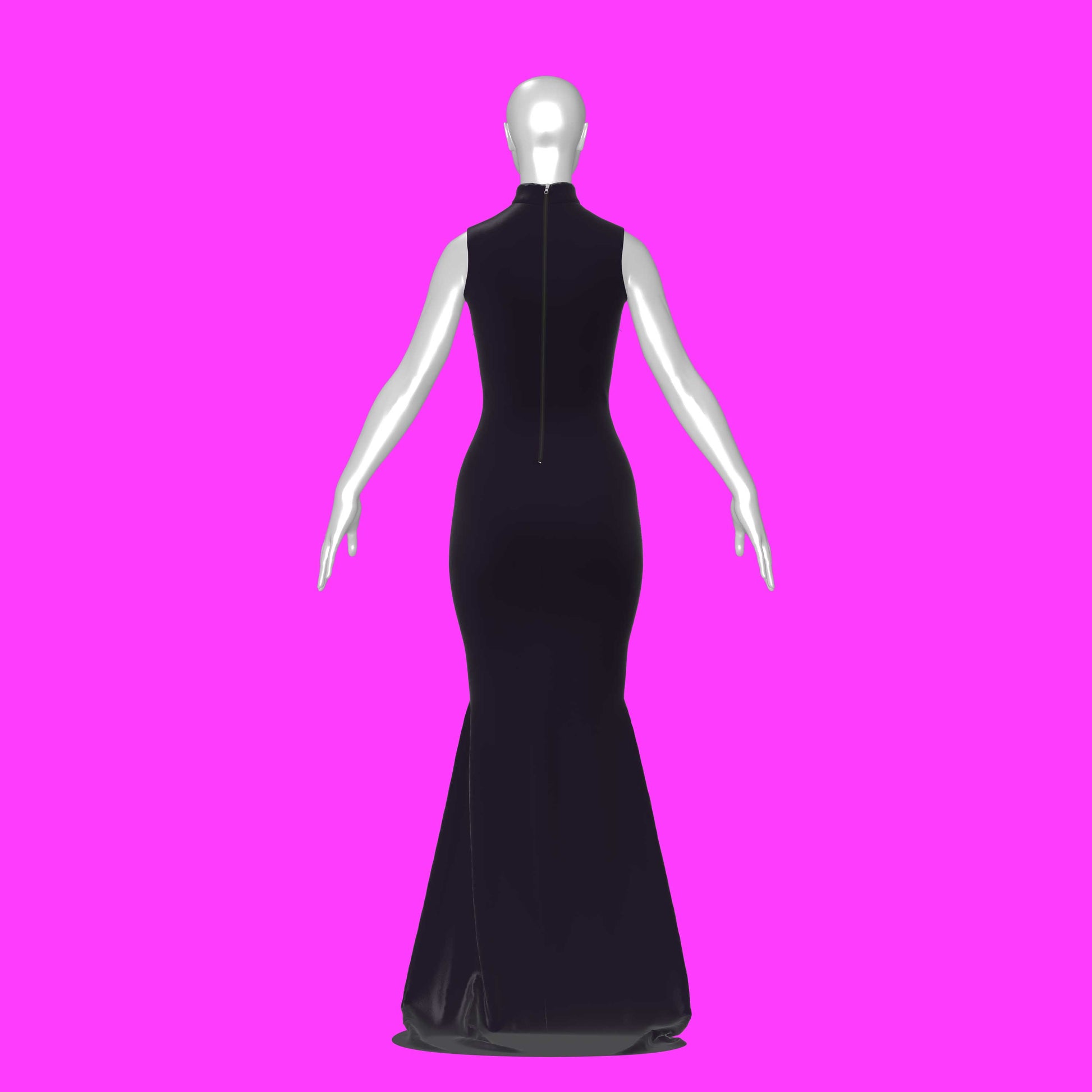 katkow drag queen evening gown sewing pattern back