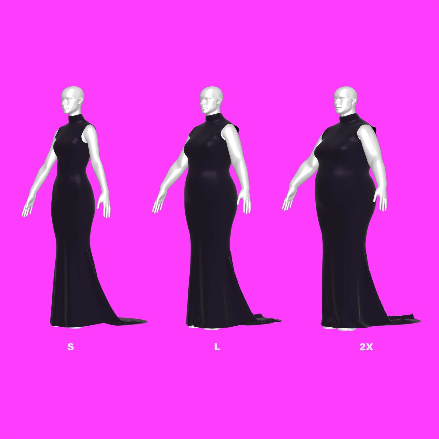 katkow drag queen evening gown sewing pattern size