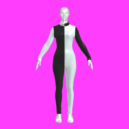 katkow drag queen half bodysuit sewing pattern front