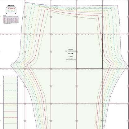 katkow high waisted leggings sewing pattern drag queen layout