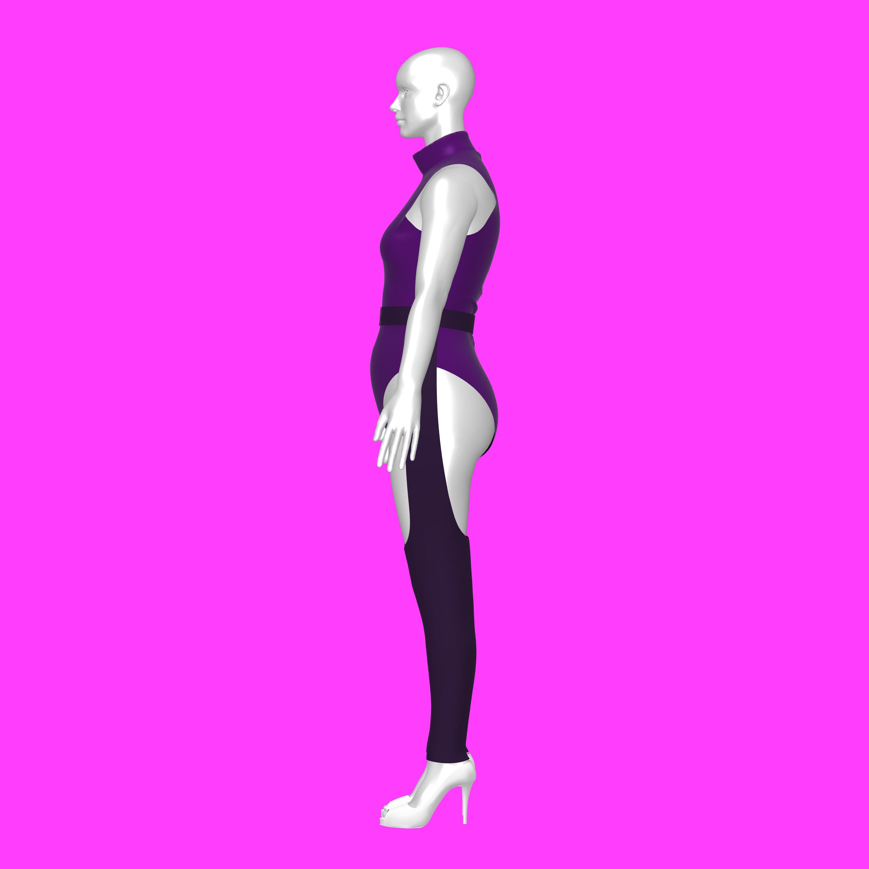 katkow drag queen leotard and chaps sewing pattern side