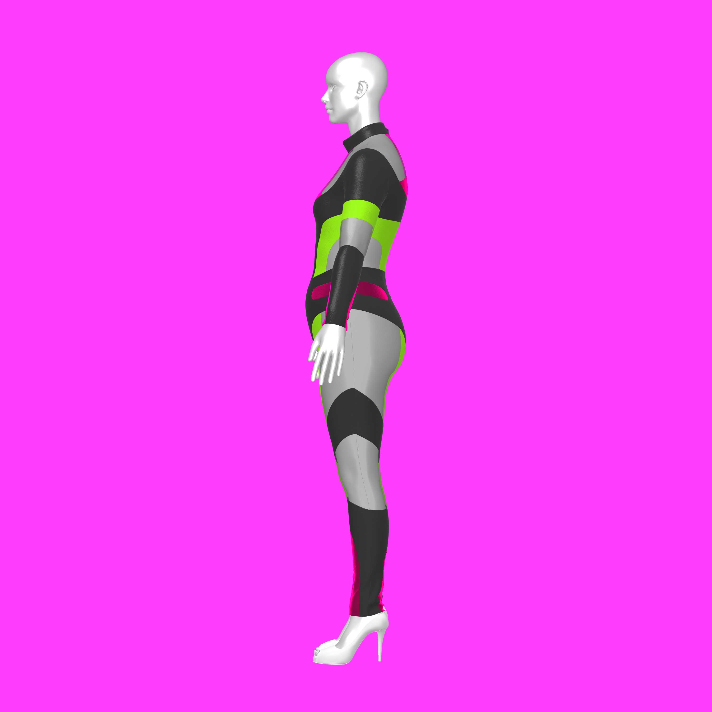 katkow drag queen paneled bodysuit sewing pattern side