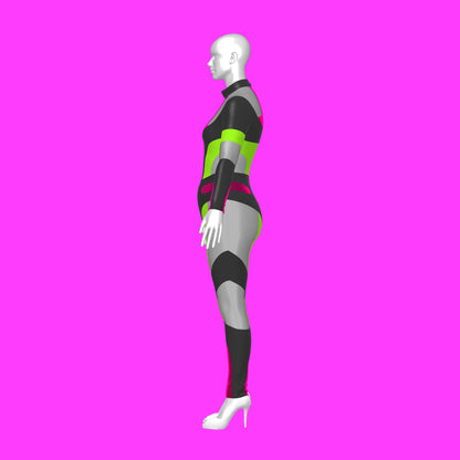 katkow drag queen paneled bodysuit sewing pattern side