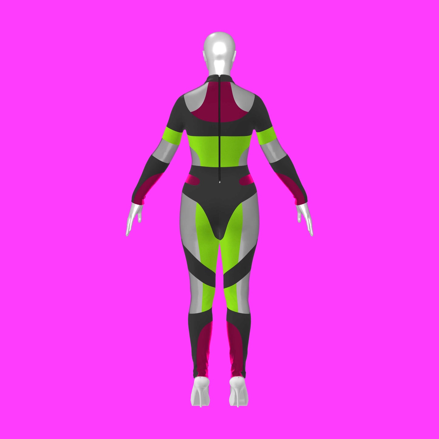 katkow drag queen paneled bodysuit sewing pattern back