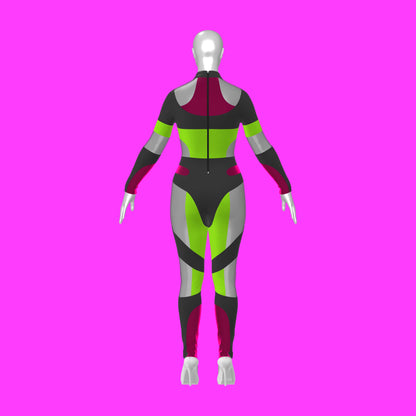 katkow drag queen paneled bodysuit sewing pattern back