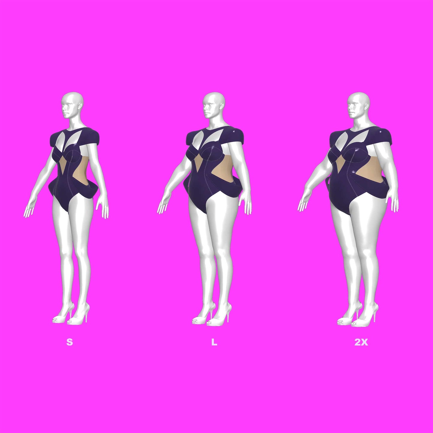 katkow drag queen leotard corset sewing pattern sizes
